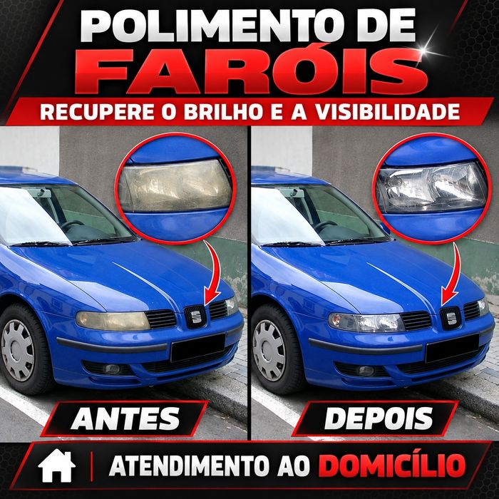 Polimento de faróis a domicilio