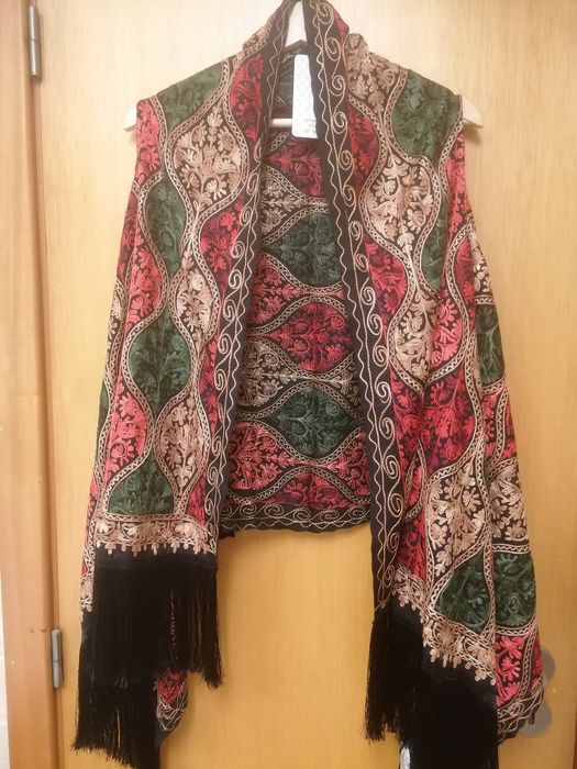 Colete vintage em viscose