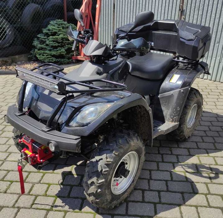 Kufer box ARWIC tył tylny 95L + zamek UNIWERSALNY QUAD ATV Z OPARCIEM