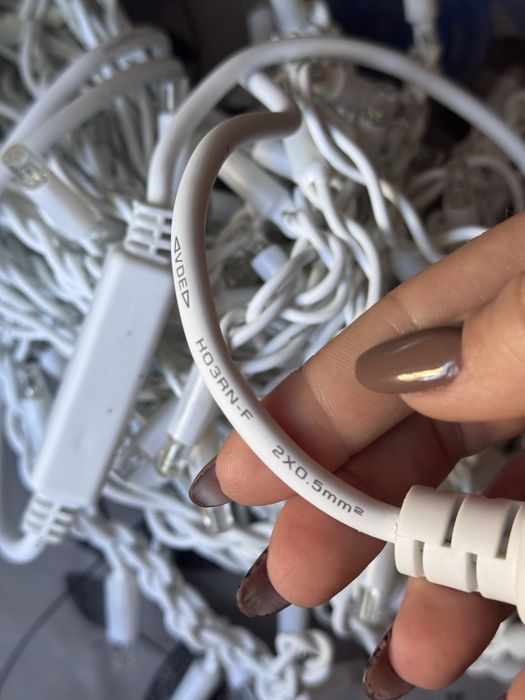 Гірлянда вулична бахрома 5 та 10 м теплий,холодний та синій колір