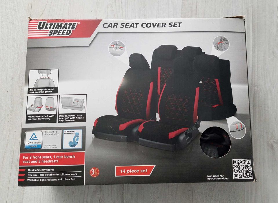 Uniwersalne pokrowce na fotele samochodowe przód i tył