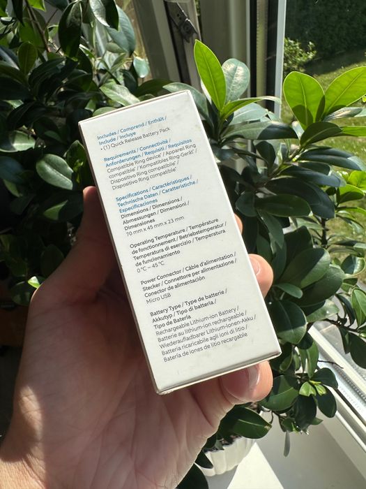 Gniazdko Ring Zapasowy Akumulator Ring Quick-Release Battery Pack
