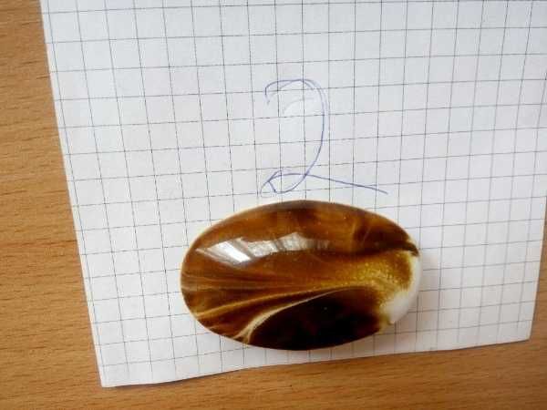 Брошь керамическая винтажная времен ссср.