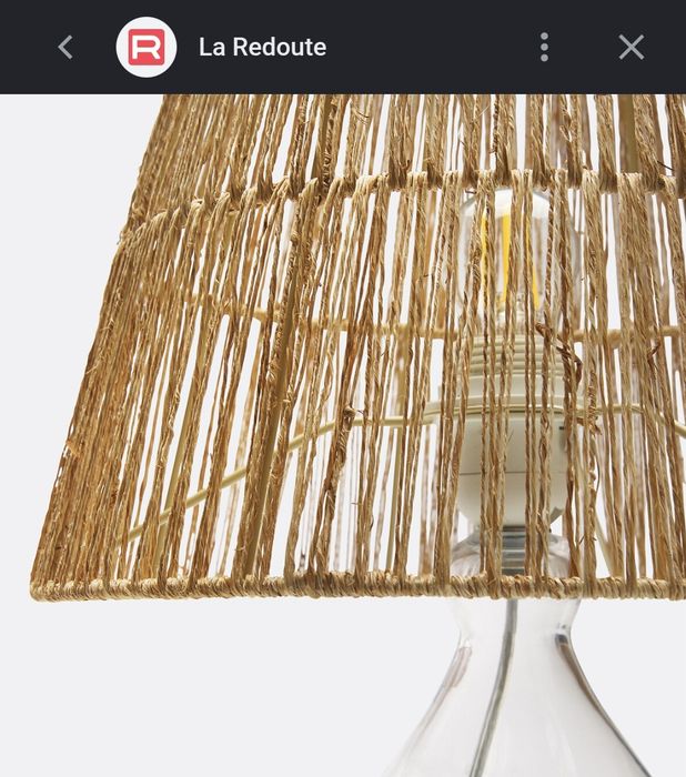 Já foi descontinuada. Laredoute.  Candeeiro de mesa.