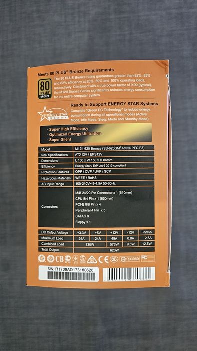 Fonte de alimentação Seasonic 620w