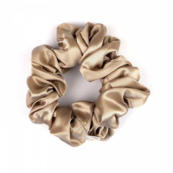 Jedwabna Gumka do Włosów Złota Scrunchie