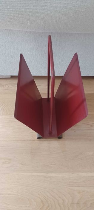 Suporte para revistas antigo  em metal