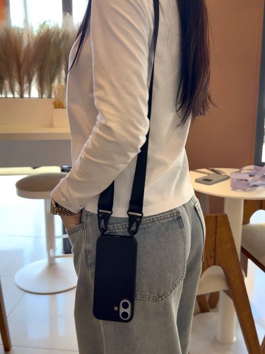 Чохол кросбоді Crossbody для iPhone 16 / 17 Pro Max чехол на айфон 18 про макс з широким шнурком мотузкою