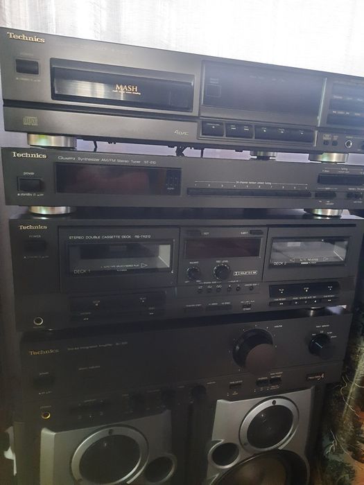 Technics CH404, HD301 + пульт +  колонки. Видео работы.