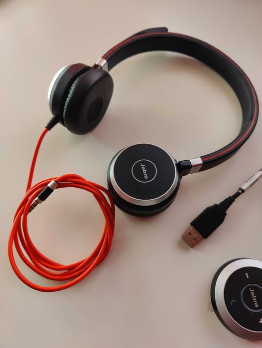 Słuchawki przewodowe Jabra Evolve 40 Duo MS + adapter sterujący ENC010