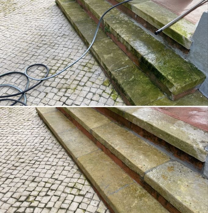 Limpeza de muros telhados e fachadas