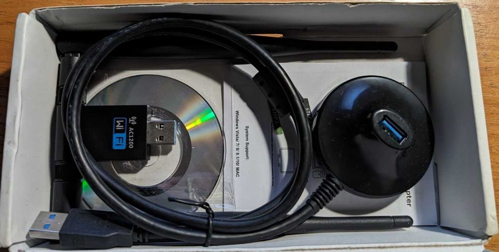 Беспроводной АС 1200  Wi-Fi адаптер 1200 Мбит/с USB3.0 2,4G/5G