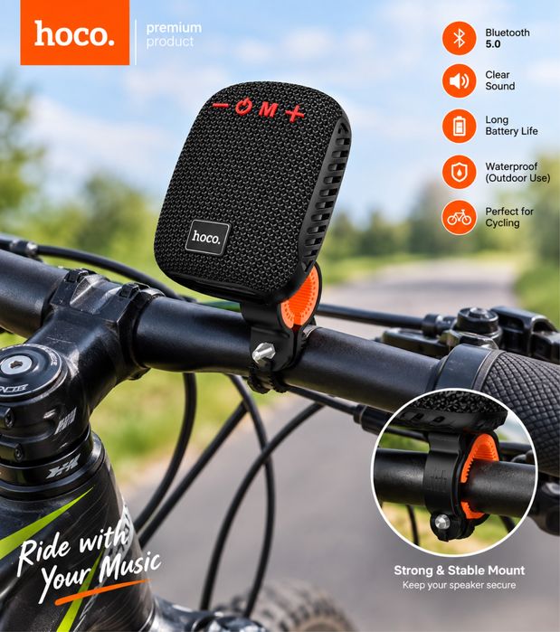 Hoco Auscultadores Bluetooth para Ciclismo – Som Claro, IPX5