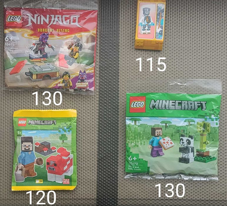 Нові запаковані LEGO Мініфігурки та набори