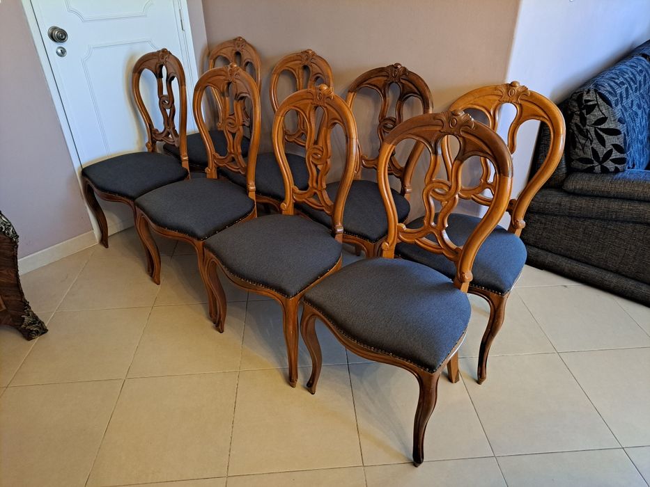 Conjunto de 8 cadeiras de sala