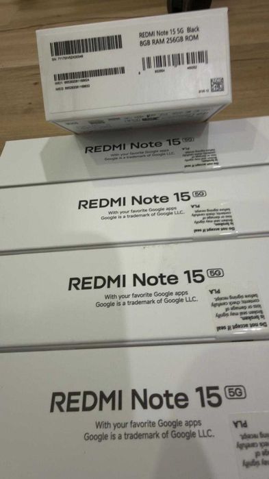 Telemóvel Xiaomi Redmi Note 15 5G - 8GB ram 256GB disco Preto - Novos caixa fechada !