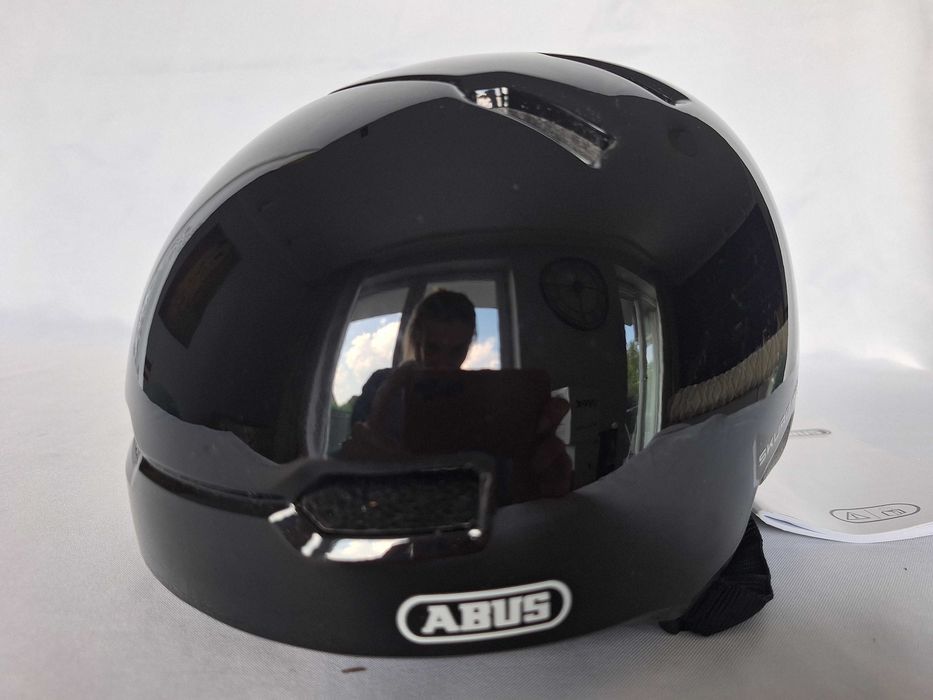 Kask rowerowy Abus Skurb Kid Shiny Black S 50-55cm BMX