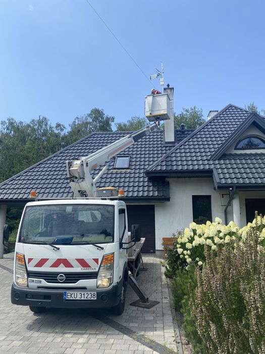 Podnośnik koszowy na busie wynajem