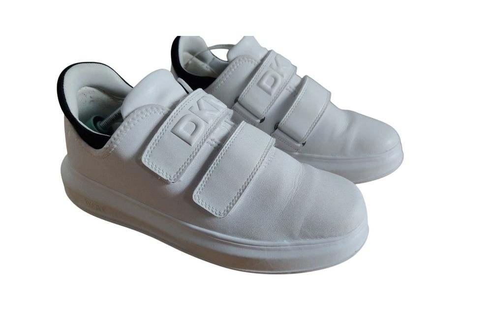 DKNY Jamiah - Sneakersy niskie białe buty na rzepy r 39