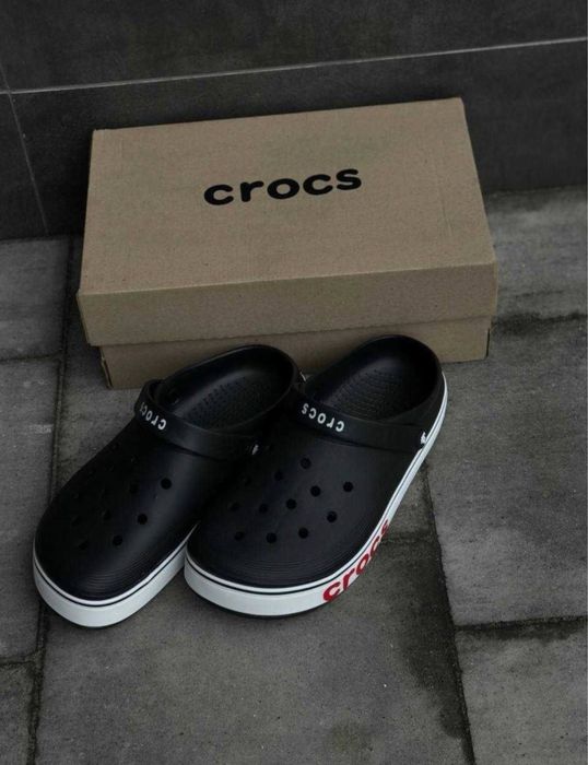 Crocs Bayaband Black • зручні крокси на кожен день • крокси чоловічі чорні • дуже мякі та гнучкі • легко миються
