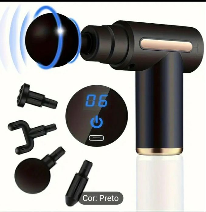 Massajador com  bateria a litio