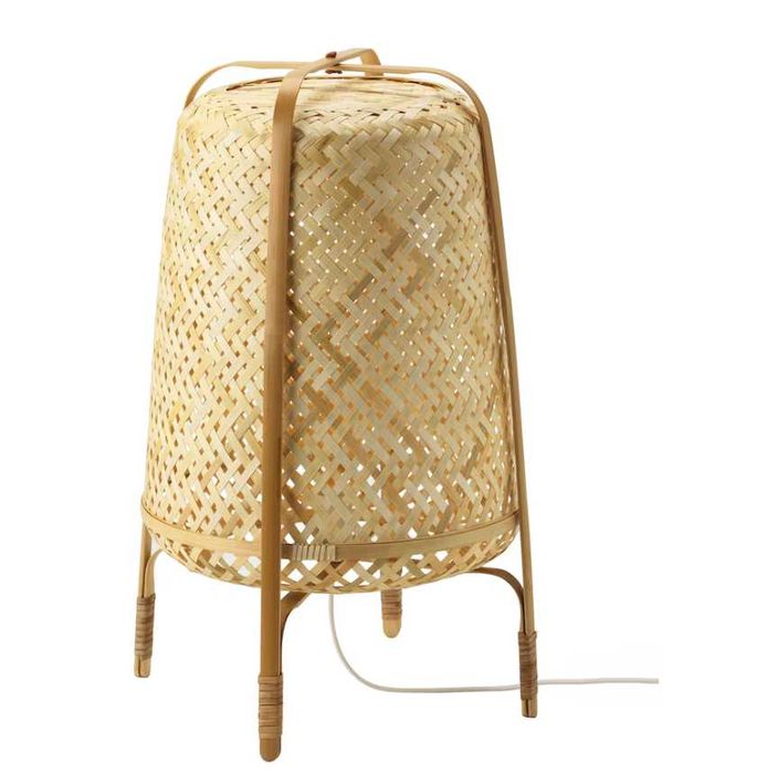lâmpada bambu artesanal IKEA KNIXHULT