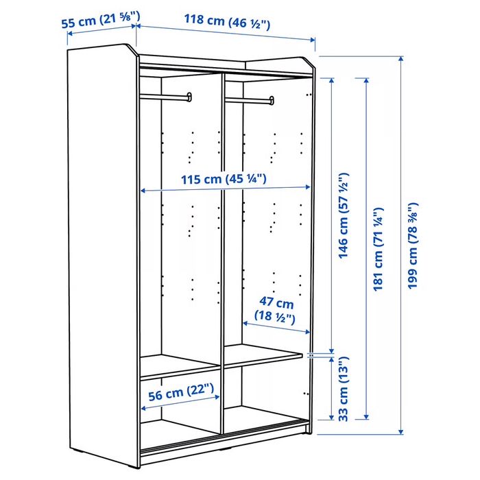 Roupeiro HAUGA Ikea