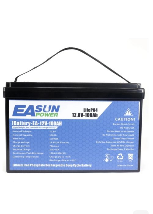 Акумулятор LIFEPO4 12V 100Ah EASUN