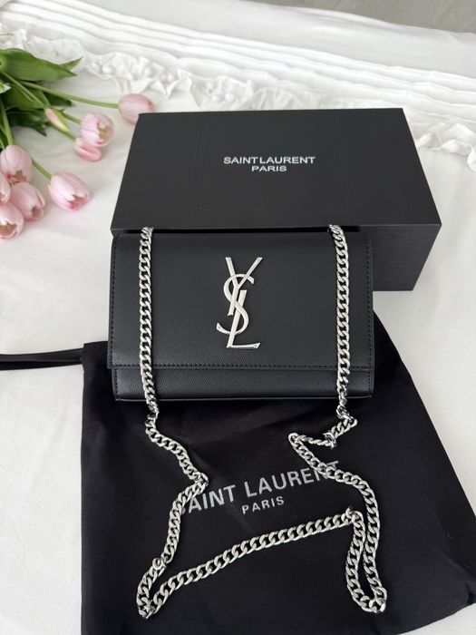 Сумка YSL Yves Saint Laurent Kate чорна