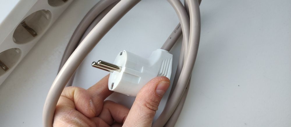 кабель переноска подовжувач 3×1.3mm² якісний 5 розеток