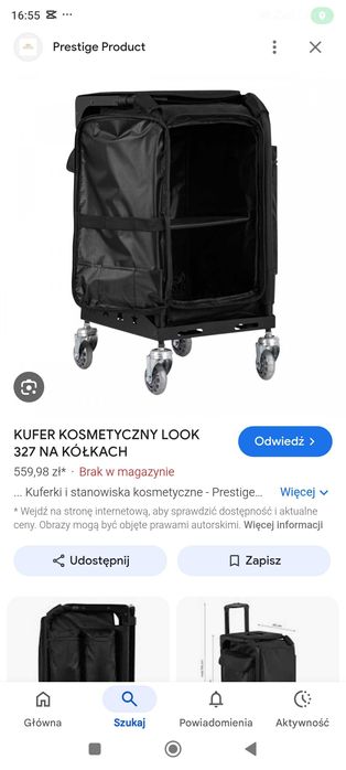 Kufer kosmetyczny na kółkach