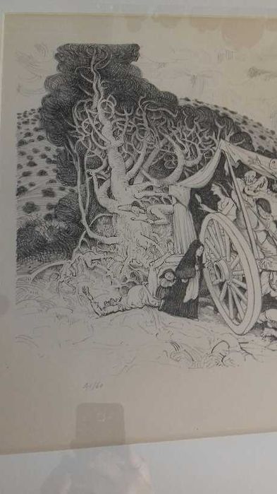 Lima de Freitas Lithograph, 1960s – with Frame64285163787394123