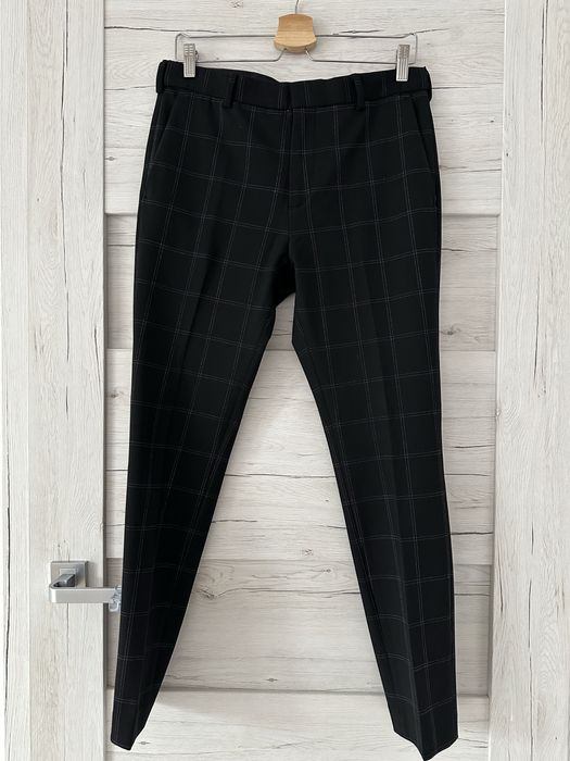 Spodnie męskie młodzieżowe H&M r. 30/ S kratka eleganckie