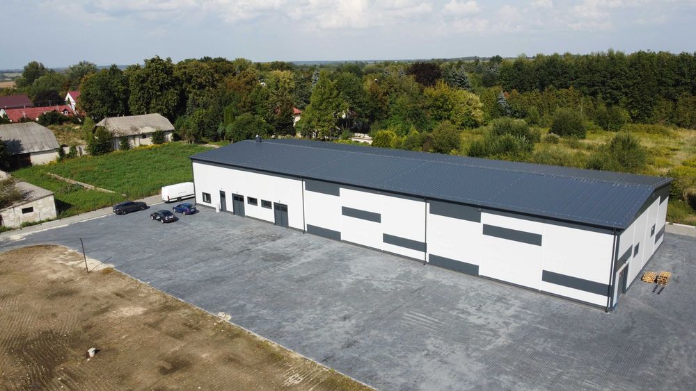 Hala magazynowa ocieplana 1331 m2 22x60,5x7,4
