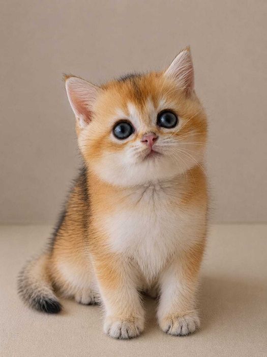 Macho British Golden Shorthair