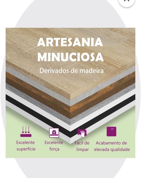 Suporte para monitor 100x24x13 cm preto