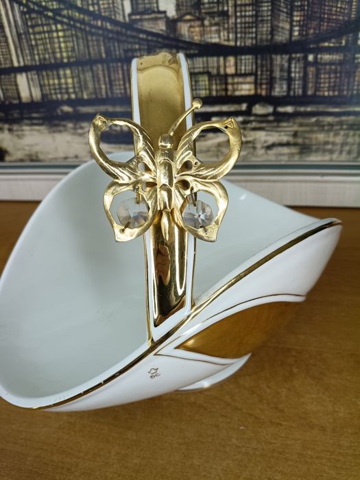 Ekskluzywny koszyk / wazon dekoracyjny – Ceramiche Bruno Costenaro | Włochy |