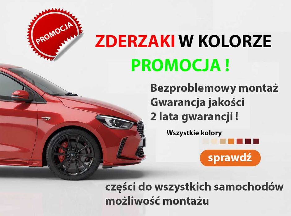 Zderzaki w kolorze nadwozia PROMOCJA