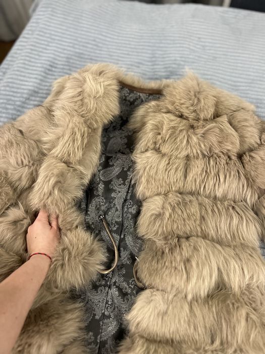 Шуба с меха песца