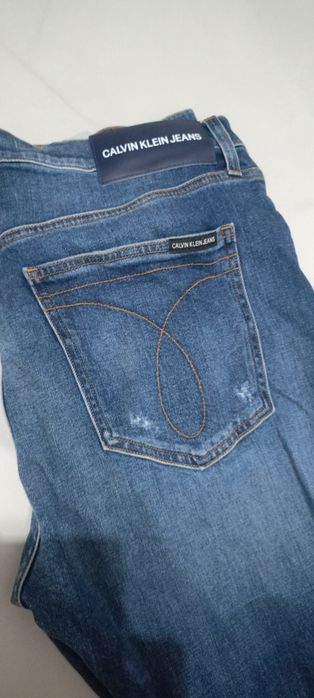 Calvin Klein spodnie jeans granat męskie