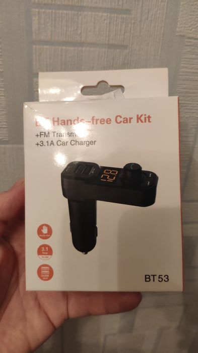 FM-трансмиттер автомобильный bluetooth модулятор