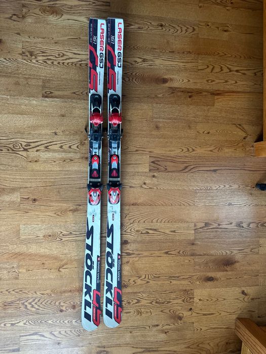 Narty Stockli Laser GSJ 161cm Worldcup + wiązania Head
