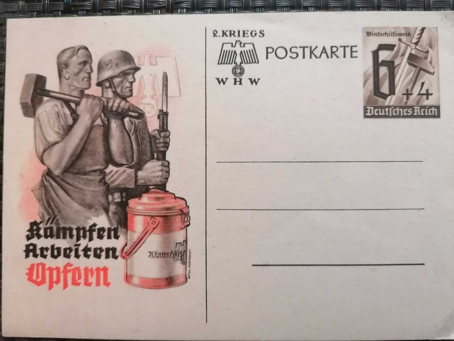 18 interessantes e RAROS postais do Terceiro Reich. 1933 a 1944