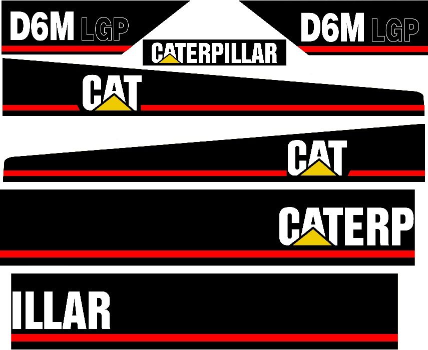 naklejki cat d6m lgp