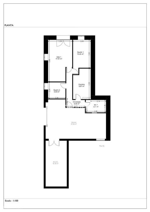 Moradia Rústica com 550 m² de terreno em Vila Cova, Barcelos
