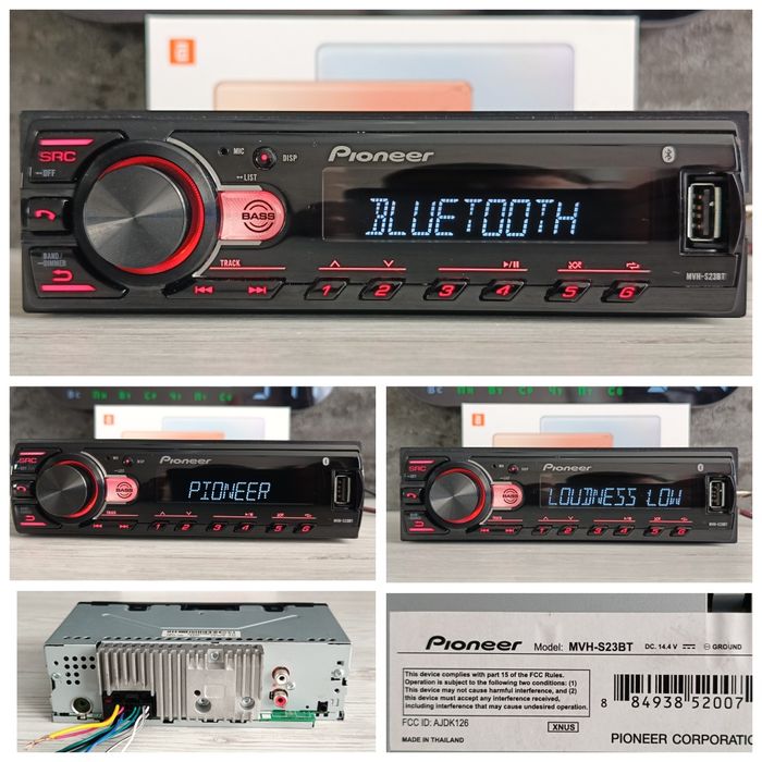 Pioneer Deh-x/Bluetooth audio system