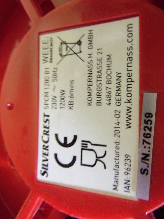 Maszynka do popcornu SilverCrest ,sprawna, używana.