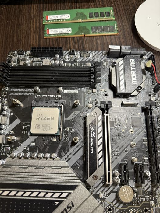 Комплект материнка, процесор, озу MSI MAG B550M + AMD Ryzen 9 5900X