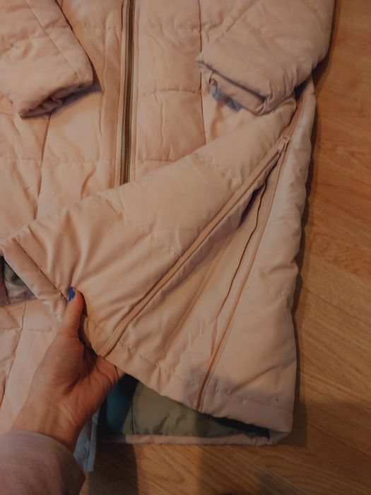 Śliczna kurtka ciążowa z wstawką niemowlęcą