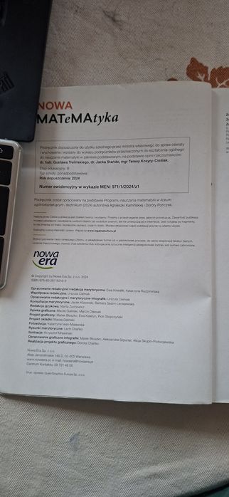 Podręcznik matematyka Nowa era zakres podstawowy